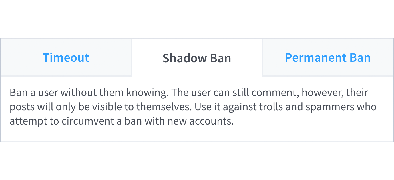shadow ban
